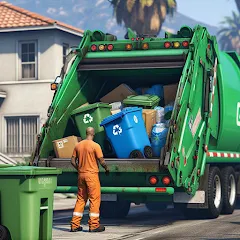 Garbage Truck Driving Games 3d